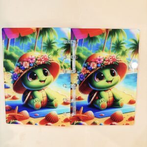 A7-turtle notebook (with inner pages and buckles)