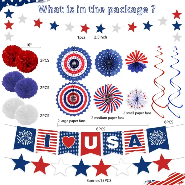 Wholesale Independence Day Party Paper Flag For Festive Tablecloth Decoration