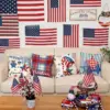 Wholesale Plush Star Pattern Pillow Case For Independence Day Celebration, Soft And Decorative Home Textile