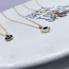 Wholesale Fashion Devil's Eye Titanium Steel Enamel Pendant Necklace 1 Piece