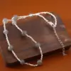 Wholesale Fashionable Luxury Grey Moonstone Necklace For Women Unique Design Silver Fragments Elegant High-End Clavicle Chain Accessory