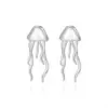 Wholesale 1 Pair Casual Hawaiian Commute Jellyfish Shell Copper 18K Gold Plated Ear Studs