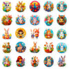 oly-7d3089a2d6ec1631d772ca94adf68f98 Wholesale 50 pieces Easter Bunny selling personalized DIY party Carnival holiday stickers