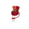 Wholesale Valentine's Day Love Series Reusable Soft Rubber Dust Plug DIY Drink Dust Plug Straw Cap