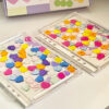 Wholesale Transparent visual notebook diy hand ledger creative stationery a5 notebook 6 hole acrylic quicksand loose-leaf book