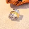 oly-7d587c82884b61c80b1713b2f22498bb Wholesale PVD Coated Real Gold Plated 18K Gold Argyle 304 Stainless Steel Casual Retro Waterproof Non Tarnish Open Rings