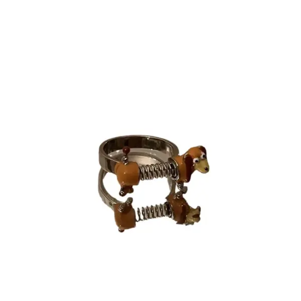 Wholesale Jewelry Cute Geometric Cartoon Copper Plating Rings