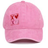 Wholesale  Valentine's Day Gift Letter Embroidery Outdoor Washed Baseball Cap Personalized Tide Brand Baseball