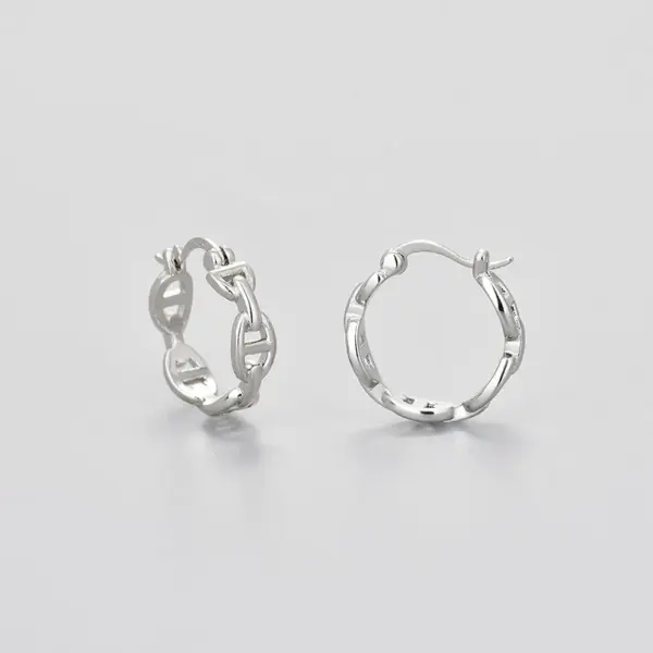 Wholesale 1 Pair Elegant Glam Lady Pig Nose Copper Earrings