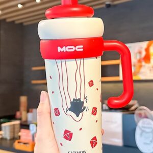 （☆316 stainless steel ceramic covered liner●Tea and water separation) red 750ml / 750ml
