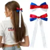 Wholesale Commute Style Bow Tie Hairpin For Women In Red Cloth, Perfect Hair Accessory For Independence Day