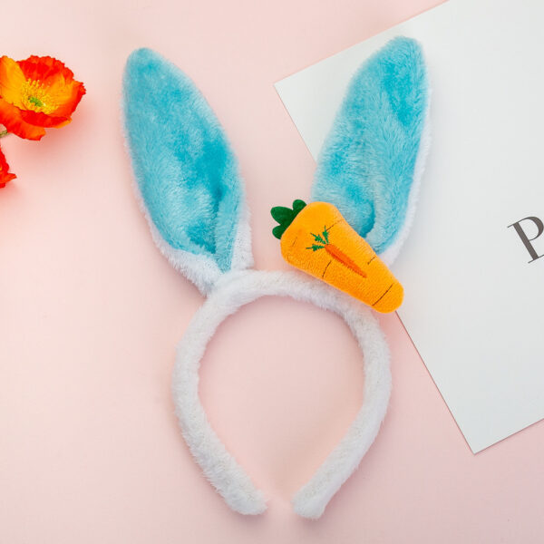 oly-7dd6a51b08cec1ab8e33d3545bce5809 Wholesale Children's Day Performance Rabbit Dance Hairband Easter Rabbit Ear Headwear Carrot Rabbit Hairband Rabbit Hair Accessories