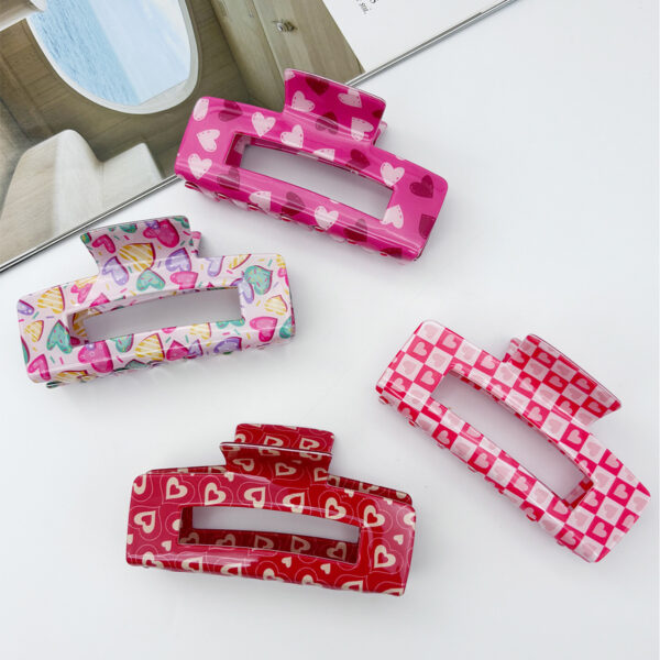 oly-7ddd6294c87d3cbce7985f6fd447f9e3 Wholesale Sweet Valentine's Day Heart-shaped Hairpin Cute Red Lip Clip Love Shark Clip Style Peach Tail Clip Hair Accessories Women