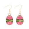 oly-7de421b205799d787121e2edee2d7c05 Wholesale Easter Egg Ear Hook Earrings Alloy Color Oil Dropping Wave Pendant Spring Carnival Party Jewelry