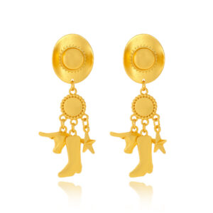 oly-7df21536c2f1a63eb4ae90a48c545327 Wholesale Creative Long Cowboy Hat Bullhead Boots Pendant Earrings Distinctive Western Style Cowboy Boots Earrings Women's