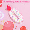 Wholesale acrylic earrings fashion personality design single number 0-7 donut birthday candle earrings