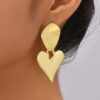 Wholesale Valentine's Day earrings light luxury all-match love heart earrings drop oil Diamond-Embedded Multi-style Valentine's Day earrings