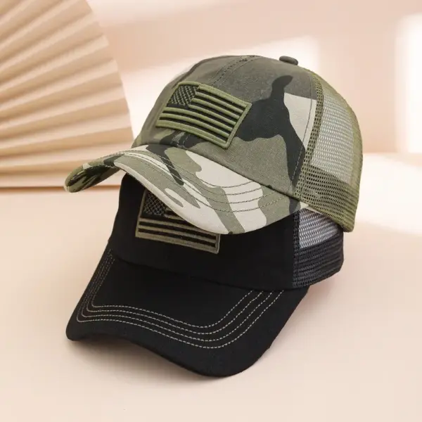 oly-7e38a3ada6e24ff96d8c1b84dd9db172 Wholesale American Flag Casual Baseball Cap For Adults With Curved Eaves, Made Of Polyester Featuring Embroidery