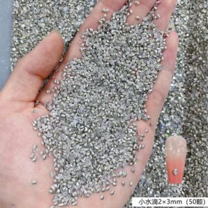 Pointed bottom white pointed bottom zircon 2*3 small water droplets / 50