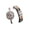 oly-7e5b7c00671369d303030dfce6891bd0 Wholesale Couple ring open diamond ring wedding ring simulation wedding ring men's and women's silver plated ring Women's wholesale jewelry