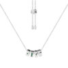 Wholesale Electroplated alloy Morse code adjustable silver necklace, choker, and pendant