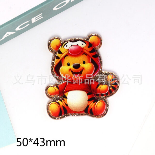 Wholesale loose powder cartoon nurse rabbit bear jewelry acrylic pin DIY patch accessories