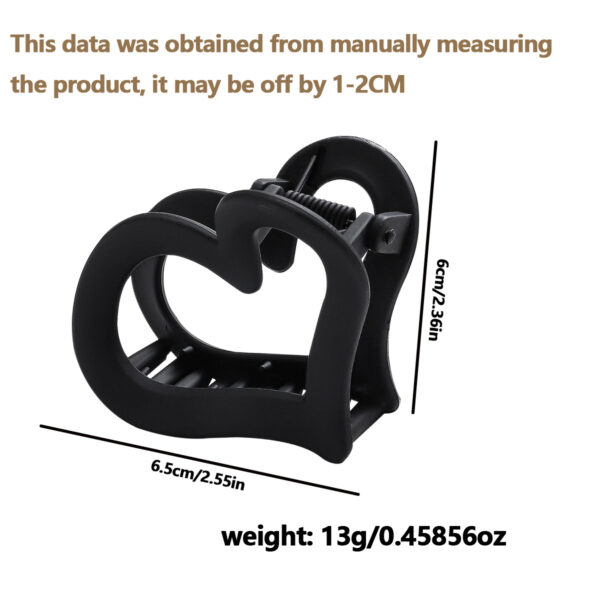 Wholesale Style Love Grab Clip Valentine's Day Maillard Style Acrylic Grab Clip South Advanced Sense Hair Accessories