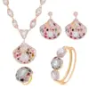 Wholesale Sector Jewelry Set For Women With Electroplated Copper And Baroque Pearl Inlay Featuring Beaded Chain