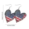 Wholesale Retro Heart Shape Drop Earrings For Women With White Acrylic Print And 304 Stainless Steel Ear Pins