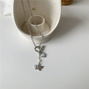 Angel Love Titanium Steel Necklace