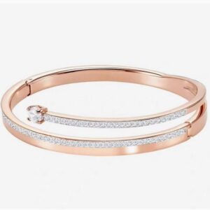 Double circle rose gold bracelet