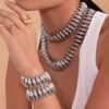 Wholesale Stainless steel 18k gold plated heavy-duty torpedo hand-assembled bracelet and necklace