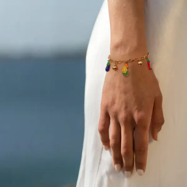 Wholesale Round Beading Bracelet For Women In 304 Stainless Steel With 18K Real Gold Plated PVD Coated Finish Featuring Round Bead Chain
