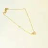 Wholesale Elegant Water Drop Zircon Pendant 304 Stainless Steel 18K Gold Plated Women's Necklace Waterproof Non-Fading Claw Setting Simple Style Cable Chain