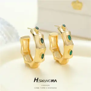 14K Gold H-11415/Green Zirconium