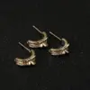 Wholesale Butterfly Stud Earrings For Women With 925 Sterling Silver Posts, Copper Base, Electroplated Gold Finish, And Zircon Inlay