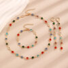 Wholesale Color Love Bracelet Necklace Personalized Alloy Heart-shaped Dopamine Bracelet