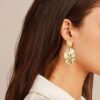 oly-7f0637e93151328a35d8dc114a4db394 Wholesale exclusive jewelry high-end metal simple geometric round hammer pattern earrings