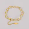 Wholesale 304 Stainless Steel Geometric PVD Coated 18K Real Gold Plated Simple Style Waterproof Non Tarnish Gold Plated Gold Bracelets