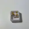 Wholesale PVD Coated 18K Gold Plated Heart Shape Ball 304 Stainless Steel Sweet Waterproof Non Tarnish Cartilage Earrings