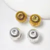 Wholesale Geometric Earrings For Women With Waterproof Non Tarnish Brass, Featuring Golden Plated Design And 925 Sterling Silver Ear Pins