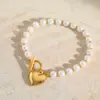 Wholesale PVD Coated Heart Shape 304 Stainless Steel Simple Style Commute Waterproof Non Tarnish 304 Stainless Steel Pendant Necklace