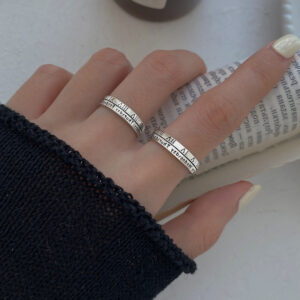 Wholesale Roman Numeral Ring for Women 2024 New Trendy Cool Style Men's Index Finger Ring Chinese Valentine's Day Gift to Girlfriend Couple Ring