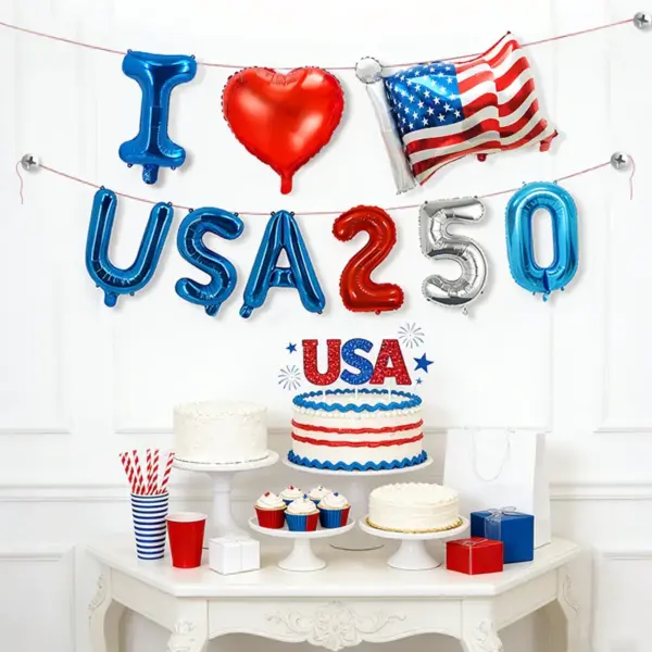 Wholesale Independence Day Party Balloons Made Of Durable Aluminum Film For Festive Decorations