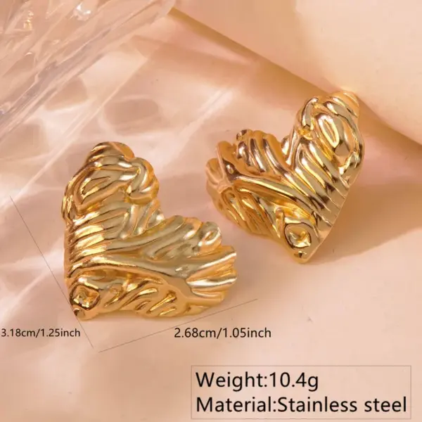 Wholesale 1 Pair Simple Style Commute Geometric 304 Stainless Steel Imitation Gold Electroplating Ear Studs