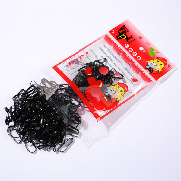 Wholesale Small Rubber Band Women's Hair Tie Disposable Rubber Band Bagged Colorful High Elastic Hair Band Does Not Hurt Hair Children's Headband