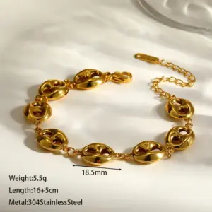Gold Small Clasp Bracelet
