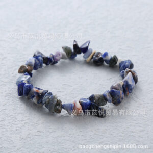 Blue stone (natural material) / Bracelet circumference is about 18cm