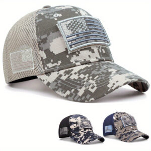 Wholesale Foreign Trade European and American Trendy Fishing Hats Summer Camouflage Hats for Men and Women Camouflage Baseball Caps Mesh Caps Sports Hats