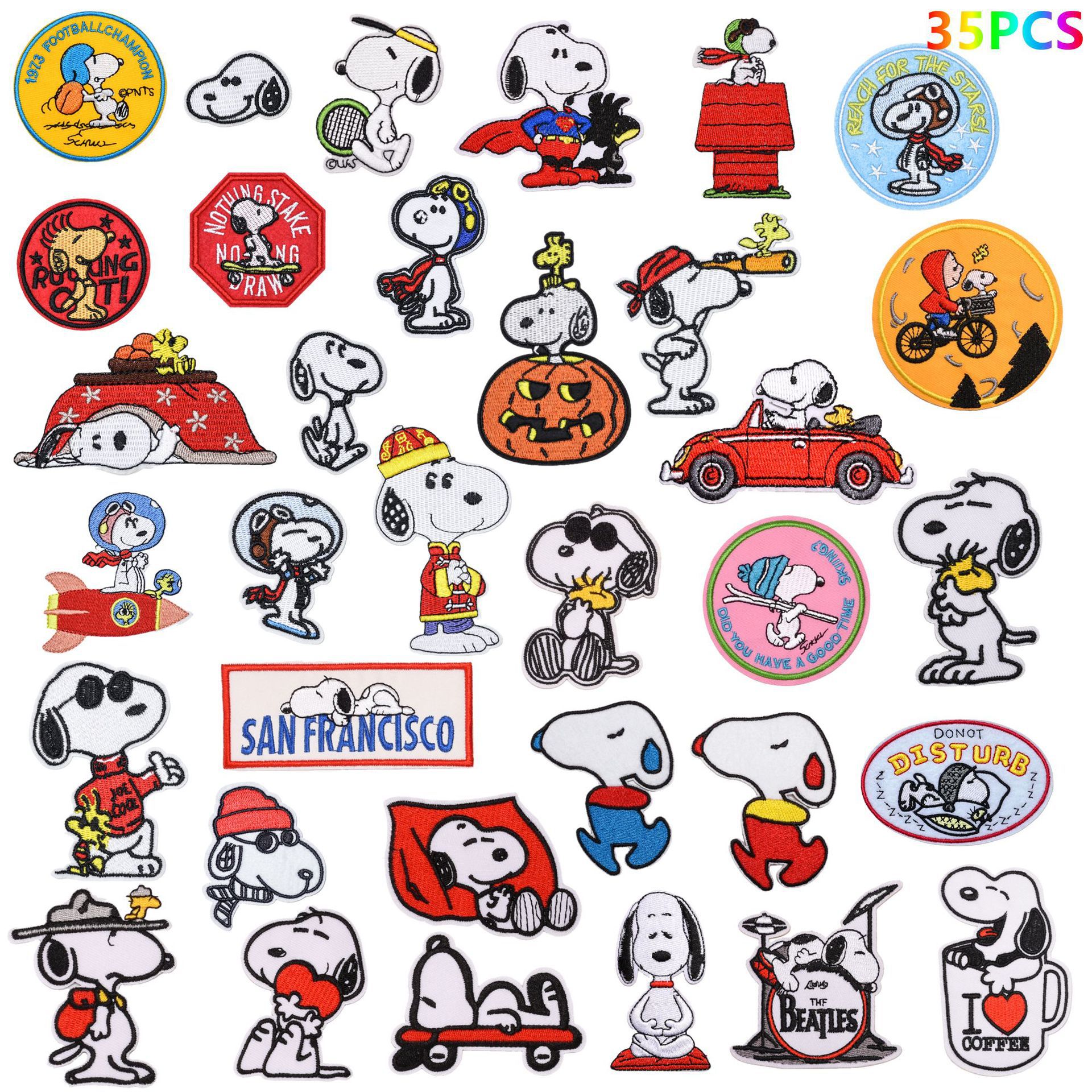 Wholesale Embroidered Cloth Stickers Cartoon Animal Patch Stickers Children's Accessories Animal Dog Cat Shoes and Hats Accessories Children's Accesso